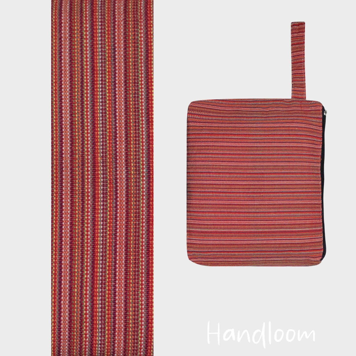 Woven Clutch Red - Handloom