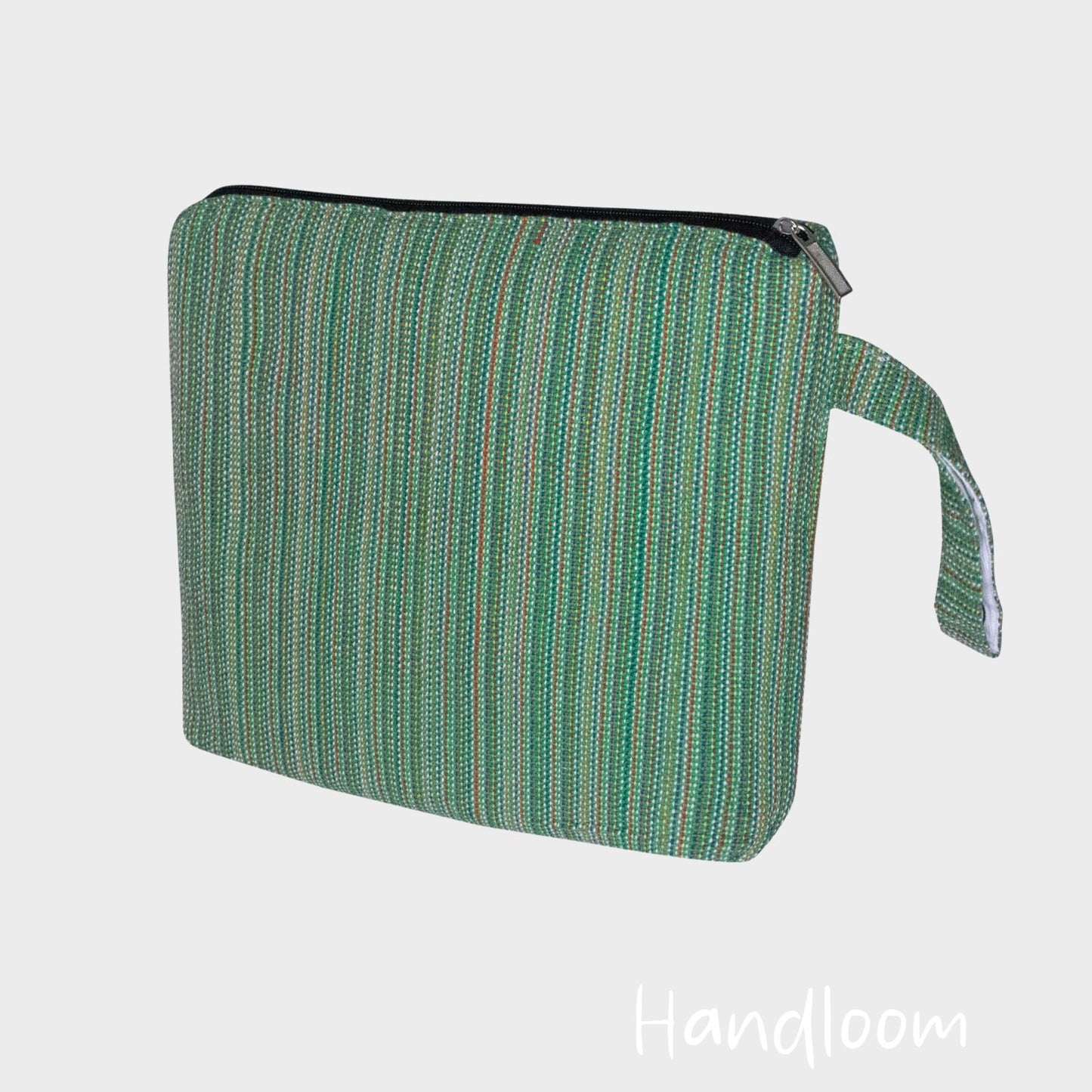 Woven Clutch Green - Handloom
