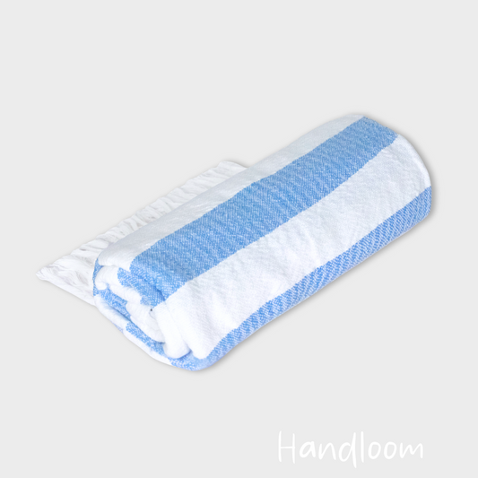 Woven Towel Blue/White - Handloom