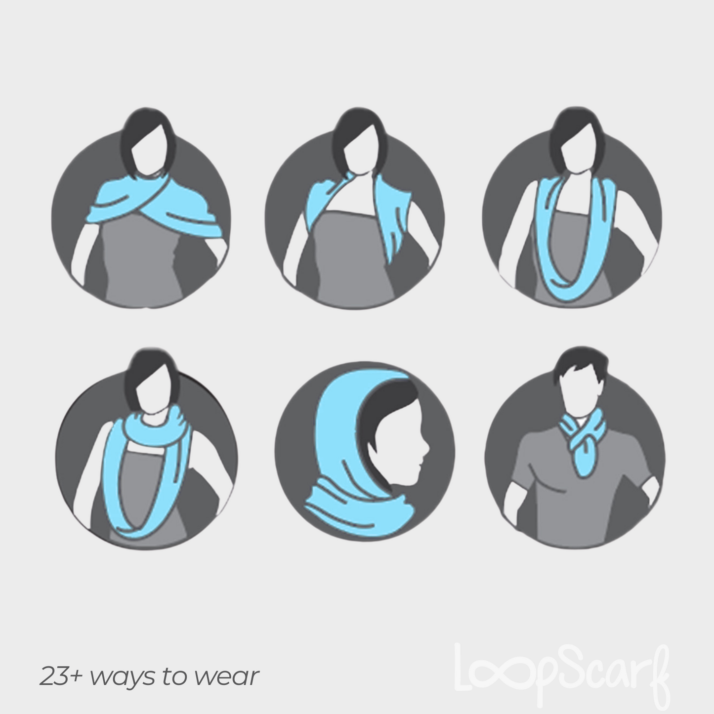 Loopscarf Multi Bluejay