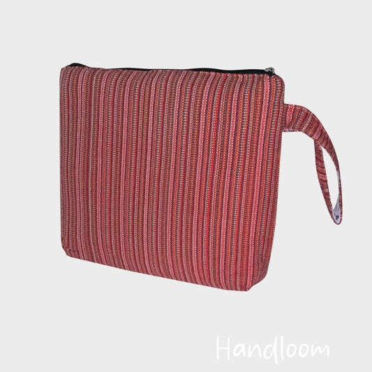 Red Woven - Handloom Clutch