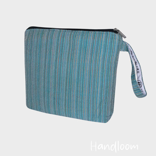 Blue Woven - Handloom Clutch