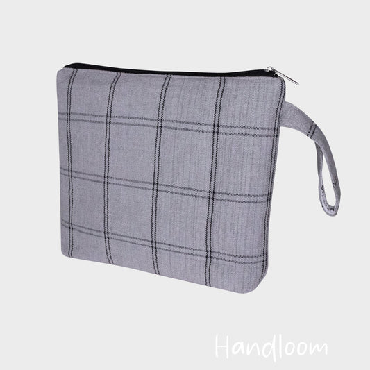 Gray Woven - Handloom Clutch