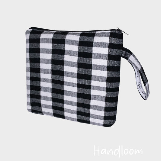 Monochrome Woven - Handloom Clutch