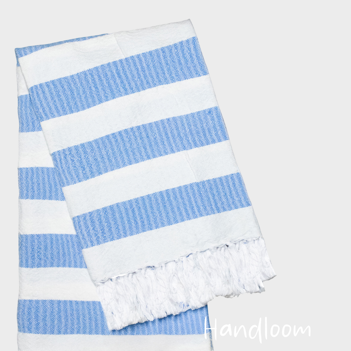 Woven Towel Blue/White - Handloom